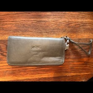 Coach Metallic Wristlet Wallet NWOT